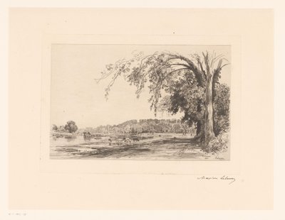 Ansicht von Richmond von Maxime François Antoine Lalanne (signed by artist)