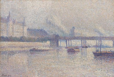 Die Ufer der Seine in Paris von Maximilien Luce