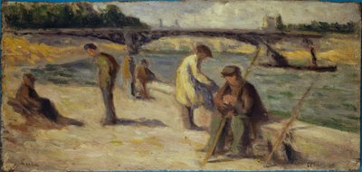 Das Quai Malaquais Flussufer, vor 1936 von Maximilien Luce
