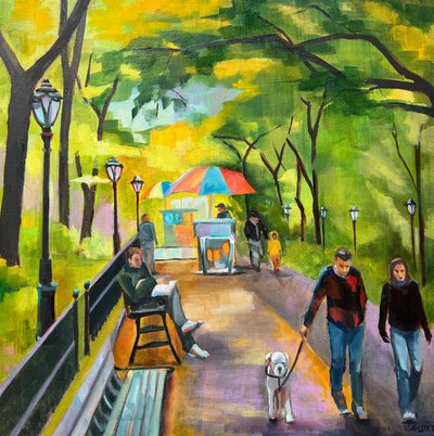 Spaziergang im Stadtpark von Maxine Shore
