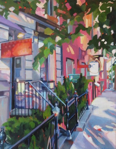 Bunte Stadtstufen von Maxine Shore
