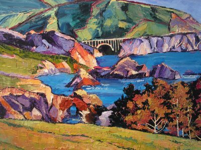 Bunte Küstenbrücke von Maxine Shore