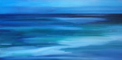 Tiefblaues Ozean-Abstract von Maxine Shore