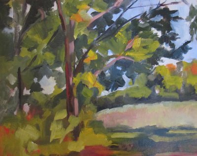 Grüner Wald im Sonnenlicht von Maxine Shore