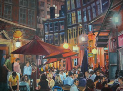 Lebendige Stadt bei Nacht von Maxine Shore
