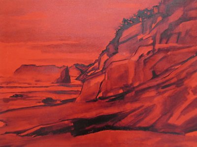 Rote Marsküste von Maxine Shore