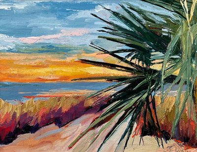 Tropischer Strandsonnenuntergang von Maxine Shore