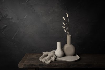 Minimalistische Vasen und Gras von Mayra Pama