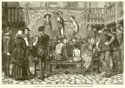 Ein Schauspiel in einem Londoner Gasthofshof, in der elisabethanischen Ära von McLaren John Ralston