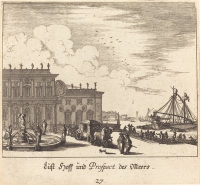 Ansicht von Meers von Melchior Küsel after Johann Wilhelm Baur