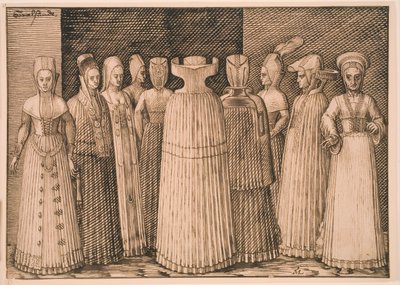 Zehn Frauen aus Stralsund von Melchior Lorck