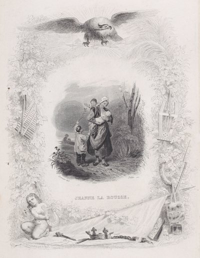 Jeanne die Rothaarige, aus den Liedern von Béranger, 1829 von Melchior Peronard