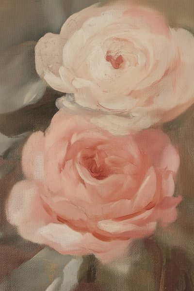 Rosa Rose Gemälde von Melloi Art Prints
