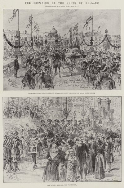 Die Krönung der Königin von Holland von Melton Prior