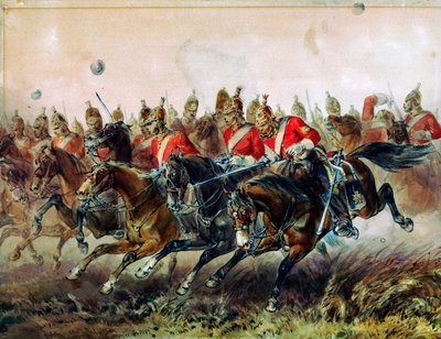 Der Angriff der Leichten Brigade während der Schlacht von Balaklawa, 1854 von Michael Angelo Hayes