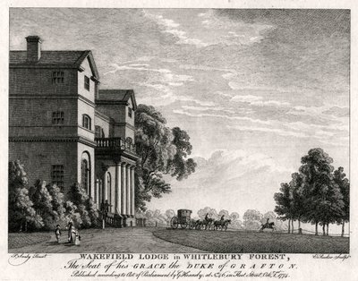 Wakefield Lodge im Whitlebury Forest, Northamptonshire, 1774 von Michael Angelo Rooker