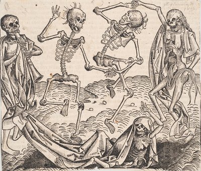 Totentanz aus der Schedelschen Weltchronik von Michael Wolgemut
