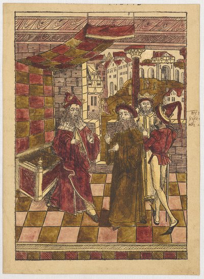Die Heiligen Drei Könige vor Herodes von Michael Wolgemut