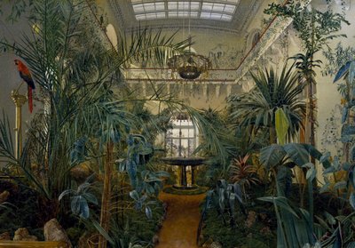 Wintergarten im Winterpalast in St. Petersburg von Michail Ivanovich Antonov