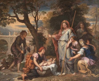 Moses aus den Wassern gerettet von Michel Corneille the Younger