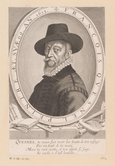 Porträt von Francois (I) Quesnel von Michel Lasne
