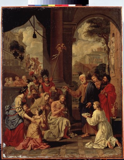 Die Taufe des Zenturios Cornelius von Michel des Gobelins Corneille