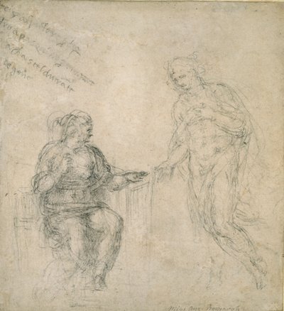 Christus verabschiedet sich von seiner Mutter nach der Auferstehung, 16. Jahrhundert von Michelangelo Buonarroti