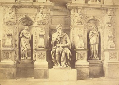 Grab von Papst Julius II. (1453-1513) Detail von Moses flankiert von Leah und Rachel von Michelangelo Buonarroti