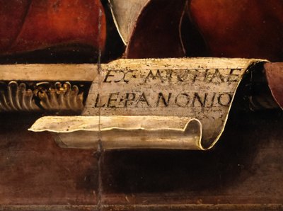 Die Muse Thalia, (Detail), ca. 1456-57 von Michele Pannonio