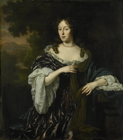 Porträt von Maria Schaep, Ehefrau von Hendrick Bicker von Michiel van Musscher