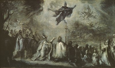 Erscheinung des Heiligen Augustinus von Miguel Jacinto Meléndez