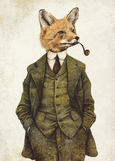 Der stilvolle Vintage-Fuchs von Mike Koubou