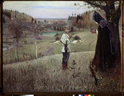 Die Vision des jungen Bartholomäus von Mikhail Vasilievich Nesterov