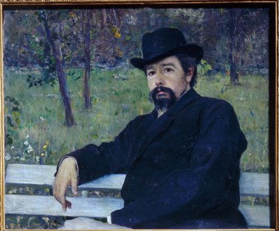 Porträt des Malers Nikolai Alexandrowitsch Jaroschenko von Mikhail Vasilievich Nesterov