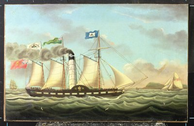 Das Dampfschiff "Saint Patrick" auf der Strecke Liverpool-Dublin von Miles Walters