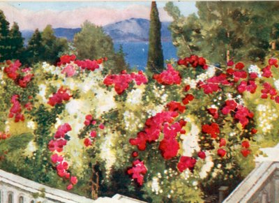 Die Rosenpergola, das Achilleion, Korfu von Mima Nixon