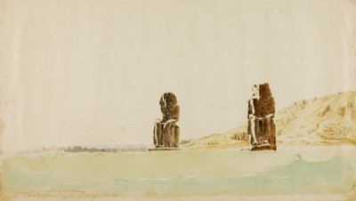 Statuen bei Memnon, Theben, n.d. von Miner Kilbourne Kellogg