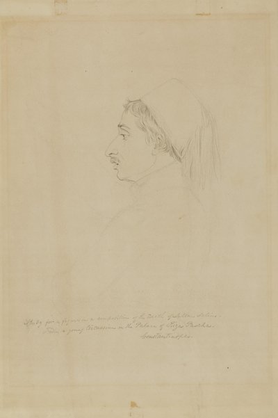 Studie für eine Figur in einer Komposition des Todes von Sultan Selim von Miner Kilbourne Kellogg