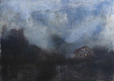 Isoliertes Haus im Glühen von Mirjam Schrei