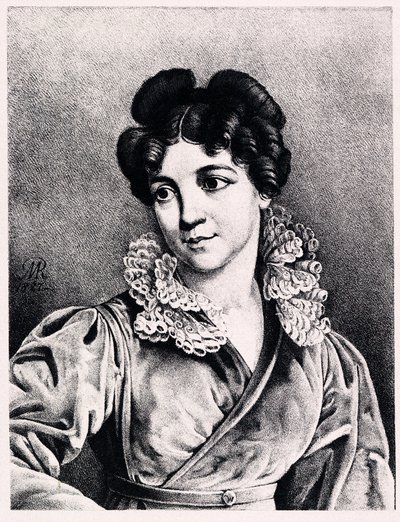 Porträt von Gräfin Praskovya Petrovna Kutaysova, 1827 von Modest Dmitryevich Rezvoy