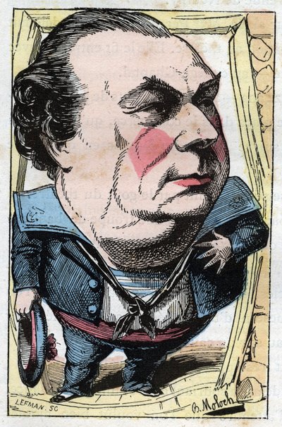 Porträt von Francois Dumaine (1831-1893), französischer Komödiant von Moloch