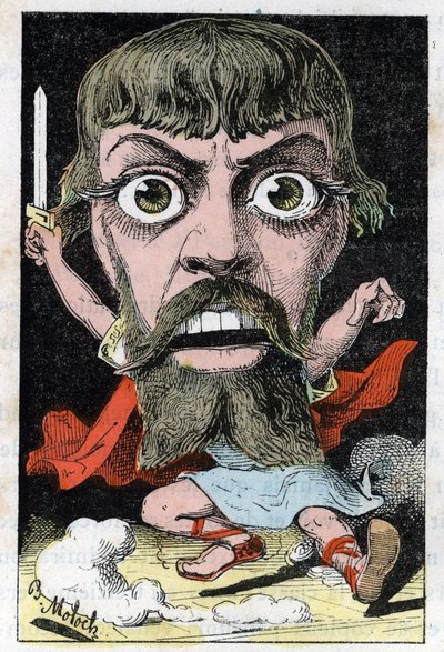 Porträt des Schauspielers Mount-Sully (Jean Sully Mounet, Mounet Sully) von Moloch