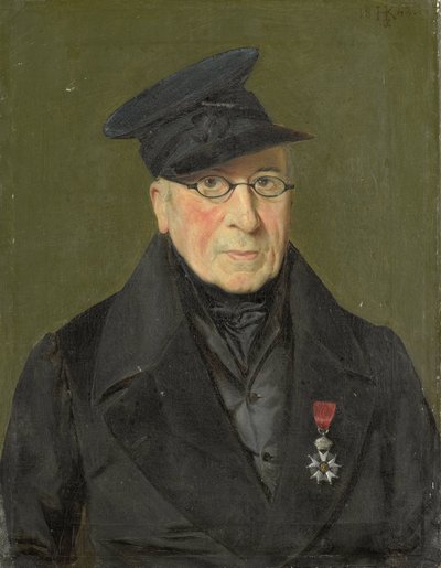 Pieter Janson (1765-1851). Maler und Radierer, Major der Kürassiere außer Dienst von Monogrammist HK (Nederland)