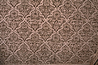 Kasbah von Thamiel Glaoui, Stuck, Detail (Keramik) von Moroccan School