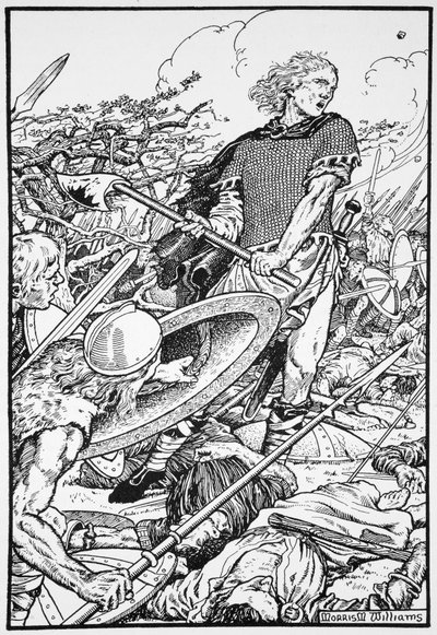 Alfred der Große in der Schlacht von Ashdown von Morris Meredith Williams