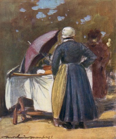 Ein Kuchenstand von Mortimer Ludington Menpes