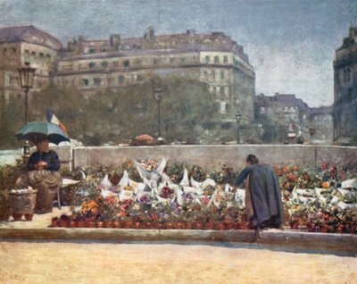 Ein Blumenmarkt von Mortimer Ludington Menpes
