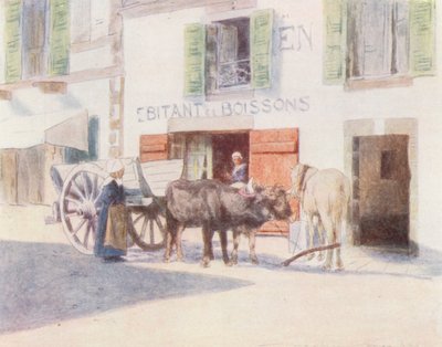 Ein Sandwagen am Kai, Pont-Aven von Mortimer Ludington Menpes