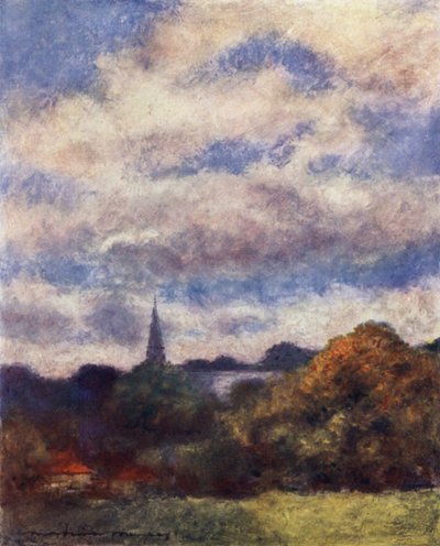 Clifden Hampden von der Brücke aus von Mortimer Ludington Menpes