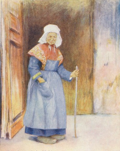 Im Vorhof der Kathedrale, Quimper von Mortimer Ludington Menpes